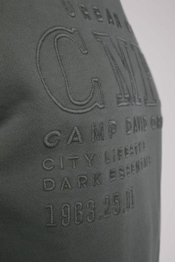 Hoodie mit tonigen Logo-Stickereien