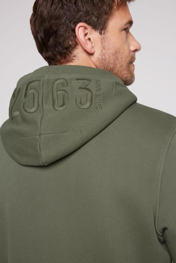 Hoodie mit toniger Logo-Stickerei