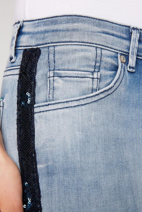 Jeans MI:RA mit Pailletten-Tape