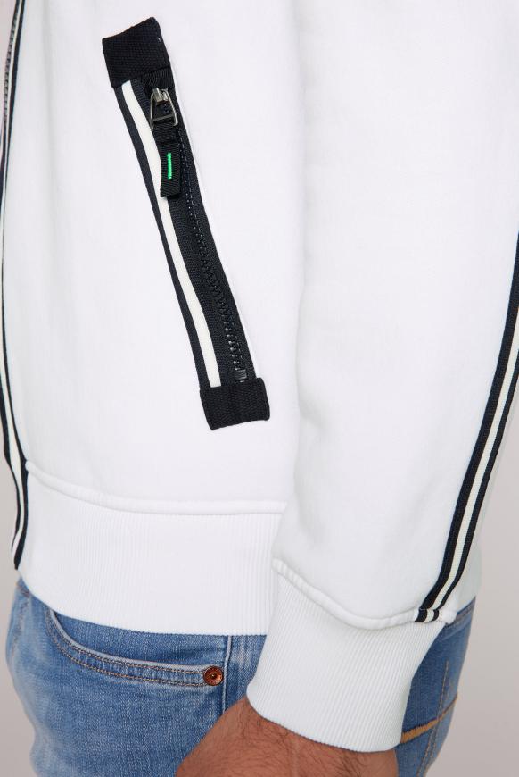 Kapuzensweatjacke mit Tapes und Artworks