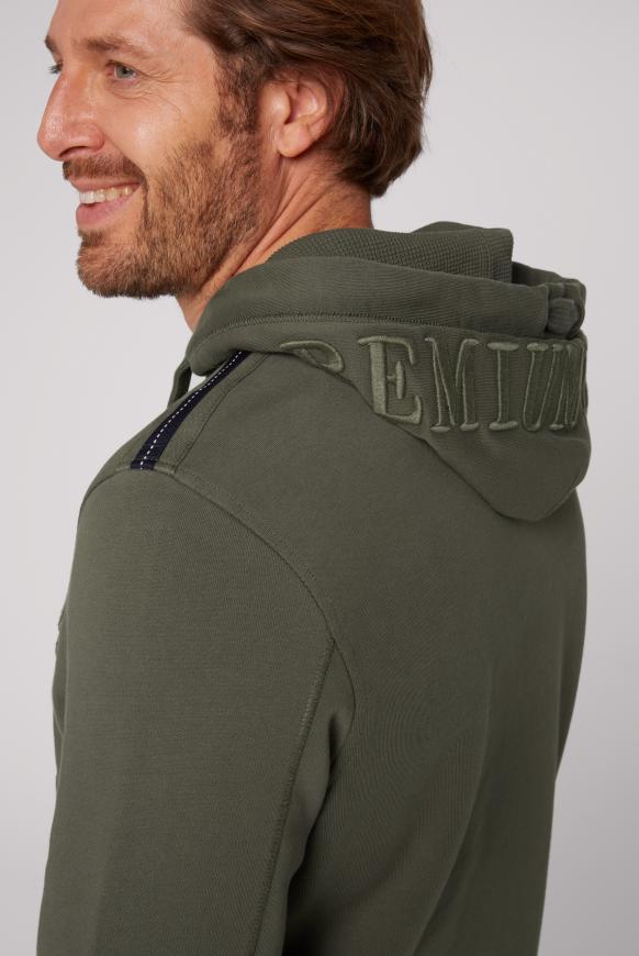 Kapuzensweatshirt mit 3D-Stickereien