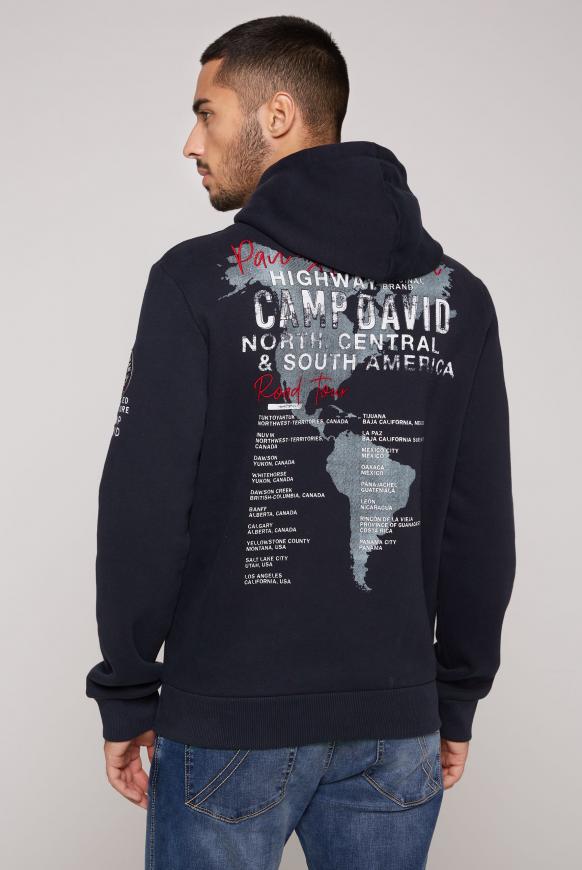 Kapuzensweatshirt mit plakativen Artworks