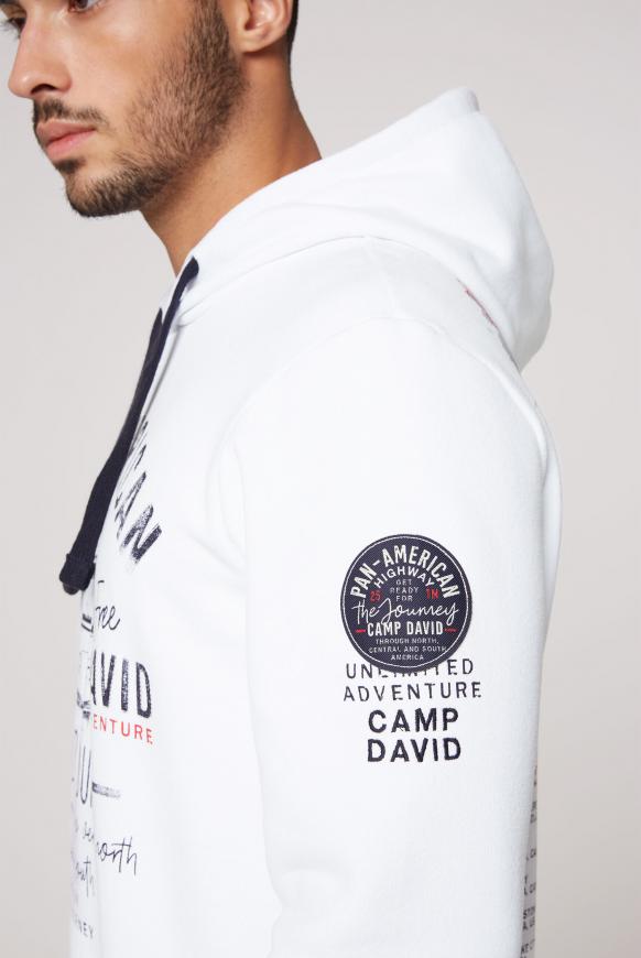 Kapuzensweatshirt mit plakativen Artworks