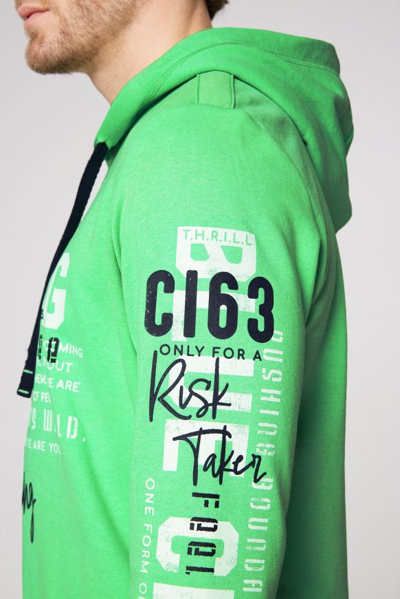 Kapuzensweatshirt mit Rubber Prints
