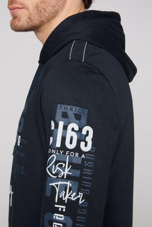 Kapuzensweatshirt mit Rubber Prints