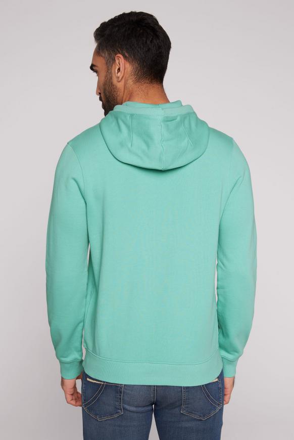 Kapuzensweatshirt mit toniger Stickerei