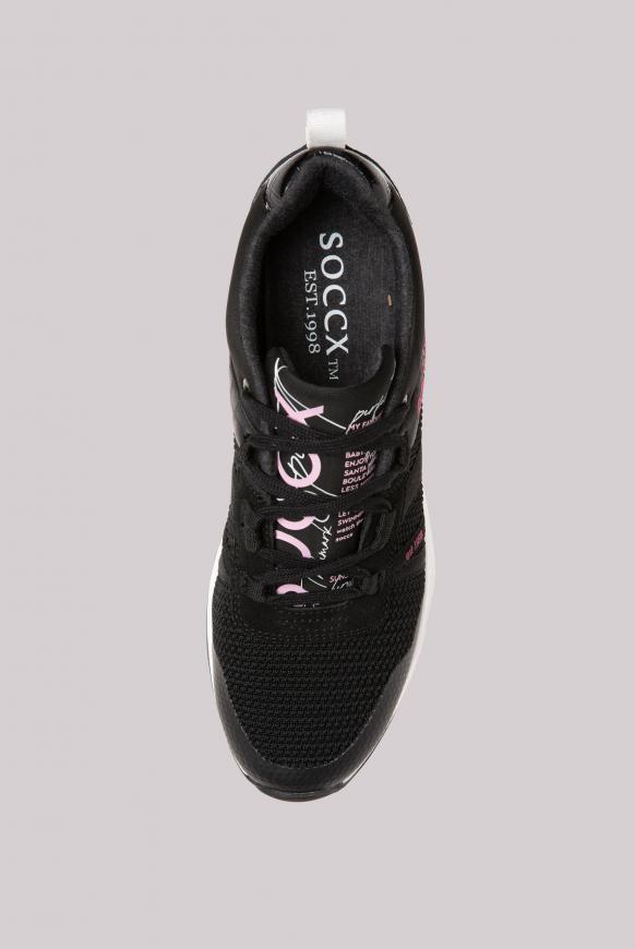 Keil-Sneaker im Strick-Design