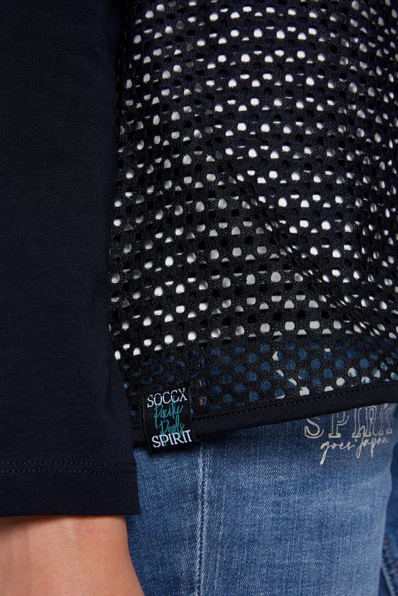 Langarmshirt mit Jacken-Layering