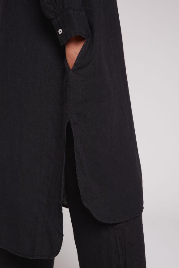 Lange Bluse aus Leinen