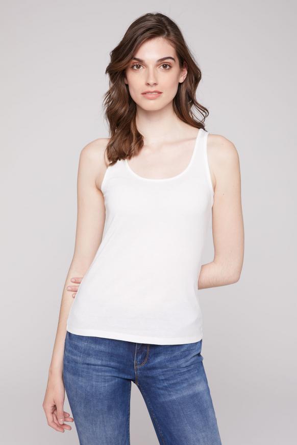 Mesh-T-Shirt mit All Over Print und Top 2-in-1