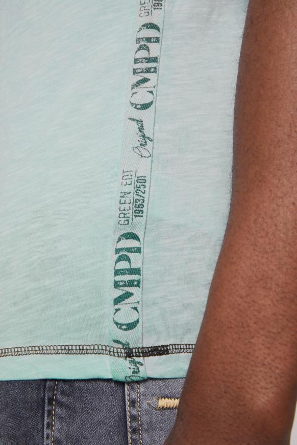 Muskelshirt mit Print und Seitentape