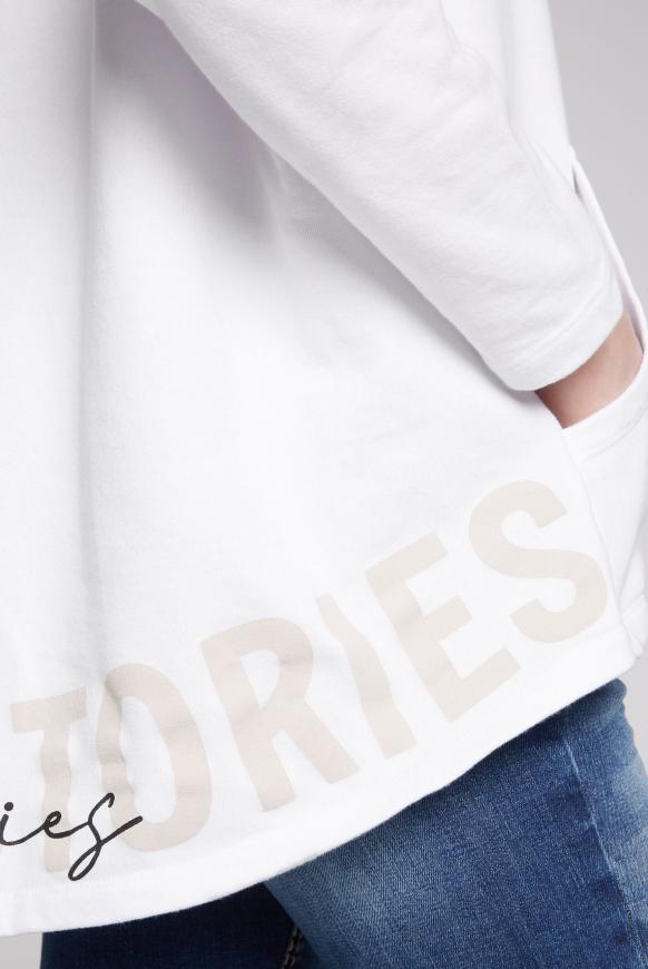 Oversized Hoodie mit Logo Saum