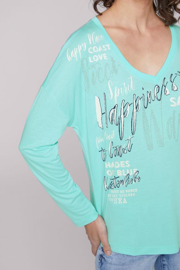 Oversized-Langarmshirt mit Artwork