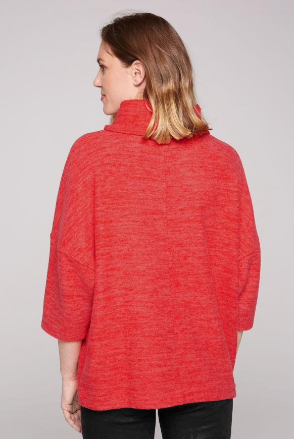 Oversized-Pullover mit Kängurutasche