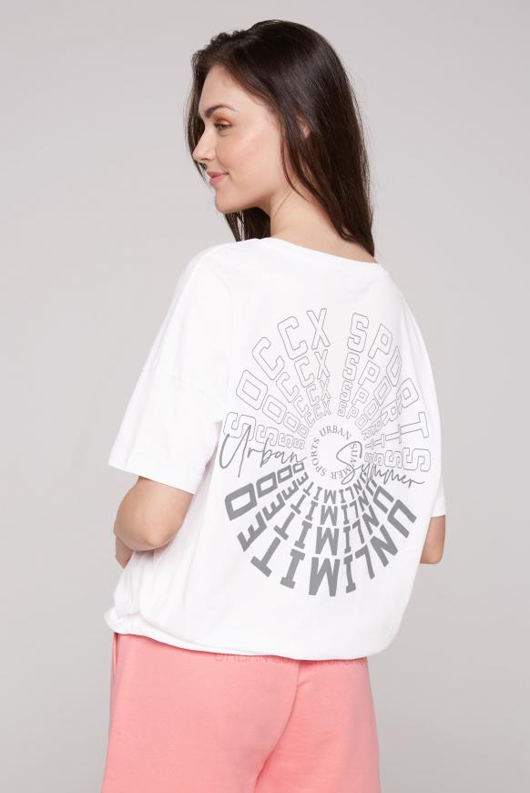 Oversized T-Shirt mit Rücken-Print