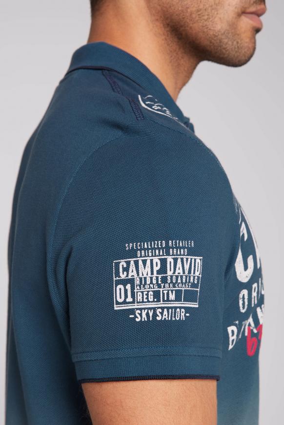 Pikee-Polo Dip Dye mit Logo Artwork