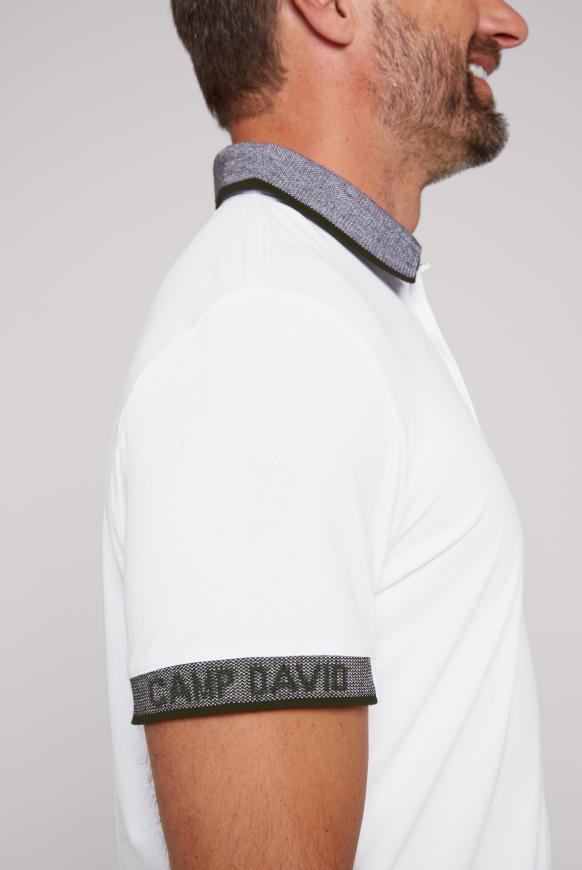 Pikee-Polo mit Two-Tone-Details