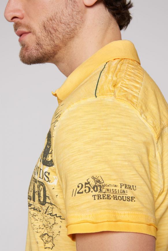 Polo im Vintage Look mit Tapes und Prints