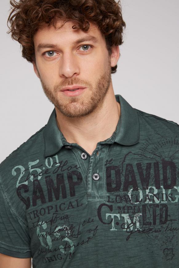 Polo im Vintage Look mit Tapes und Prints