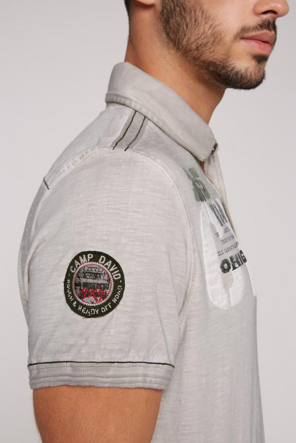 Polo Oil Dyed mit beidseitigen Label Prints