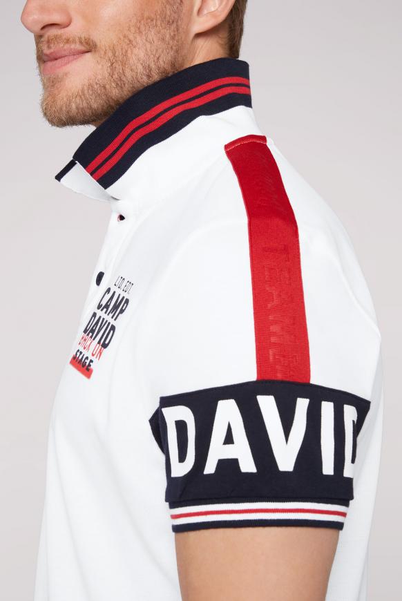 Poloshirt aus Pikee mit Logo-Ärmeln