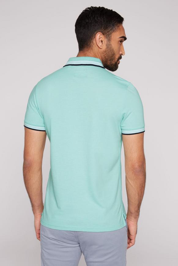 Poloshirt aus Pikee mit Two-Tone-Details