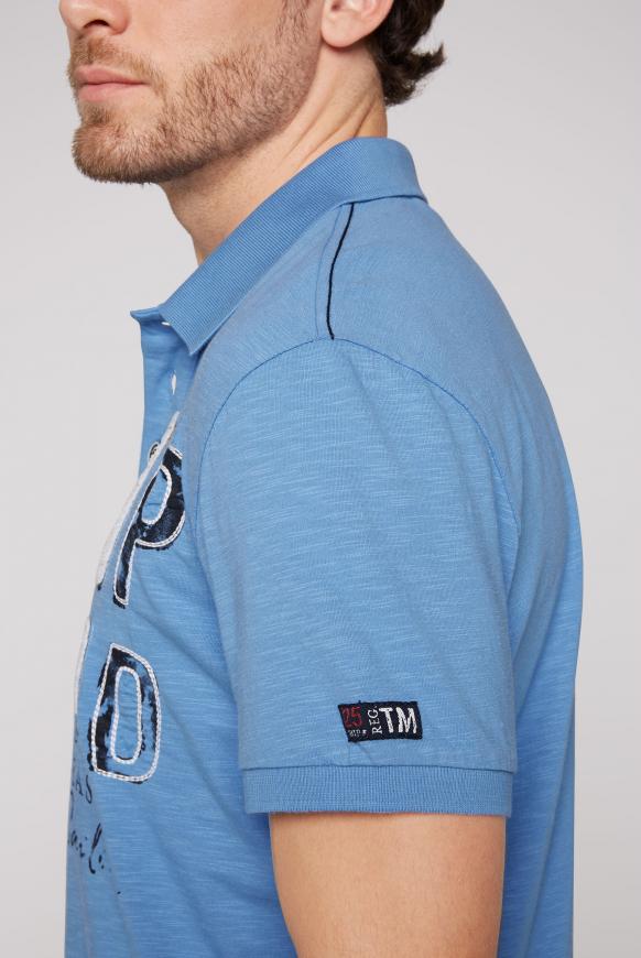 Poloshirt mit Logo-Applikationen