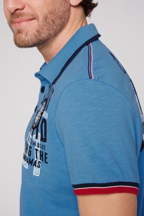 Poloshirt mit Rücken-Artwork
