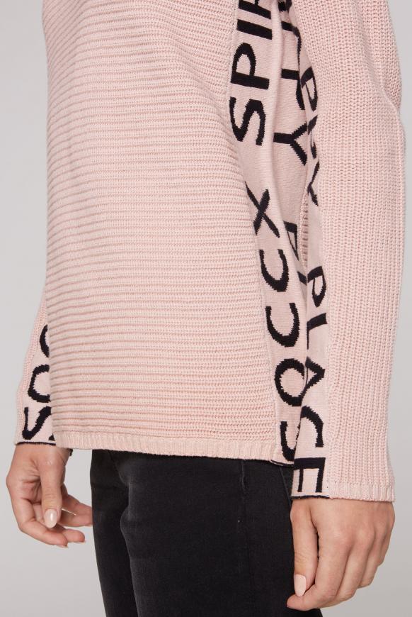 Pullover mit Intarsien-Logo