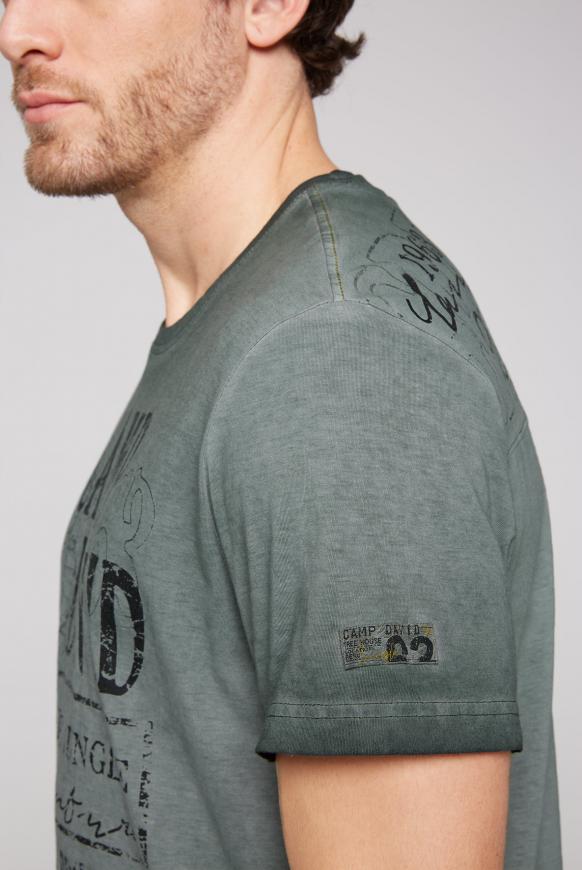 Rundhalsshirt mit beidseitigen Logo Prints