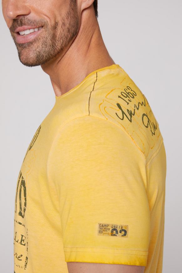 Rundhalsshirt mit beidseitigen Logo Prints