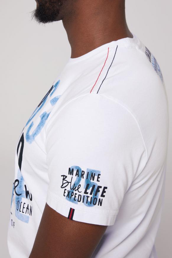 Rundhalsshirt mit Logo Artworks