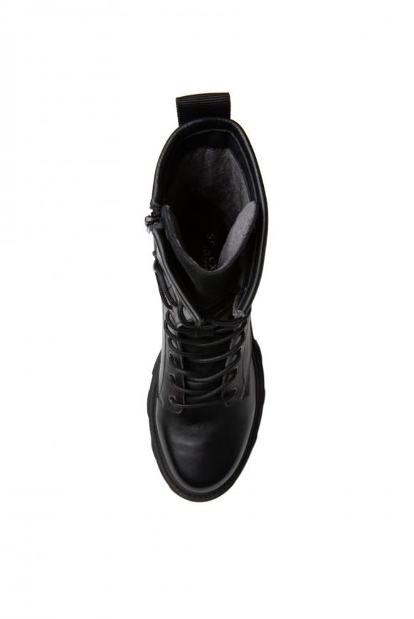 Schnürboots aus Leder mit Profilsohle