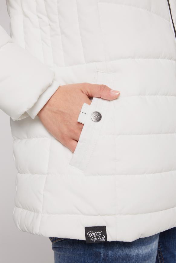 Steppjacke mit abtrennbarer Kapuze