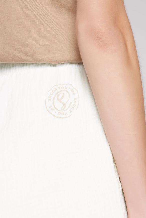 Strukturierte Shorts aus Musselin
