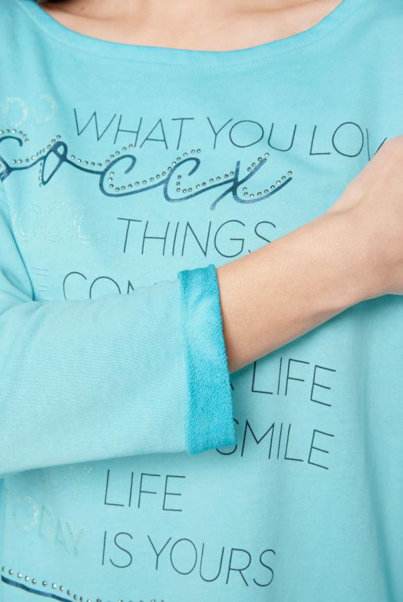 Sweatshirt mit 3/4-Arm und Artwork