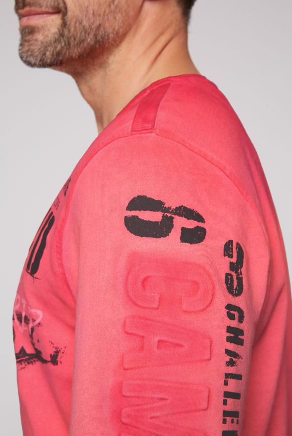 Sweatshirt Oil Dyed mit Logo-Prägung