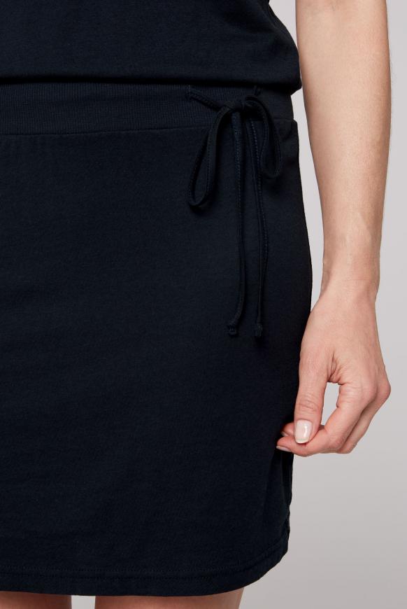 T-Shirt-Kleid mit geripptem Taillenbund