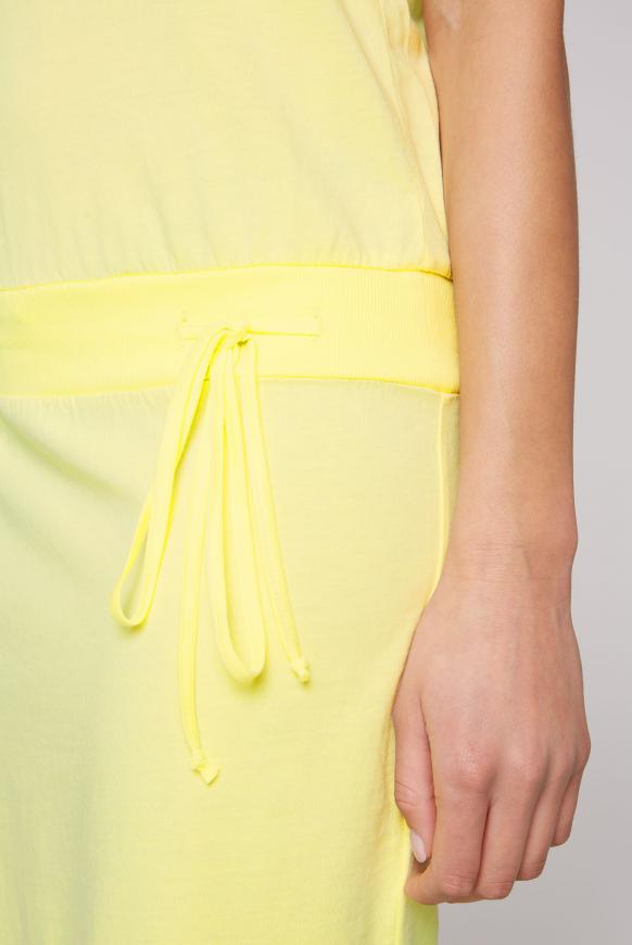 T-Shirt-Kleid mit geripptem Taillenbund