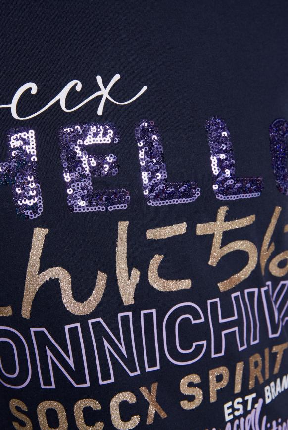 T-Shirt mit Glamour Artwork