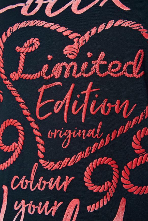 T-Shirt mit Glitter Puff Print