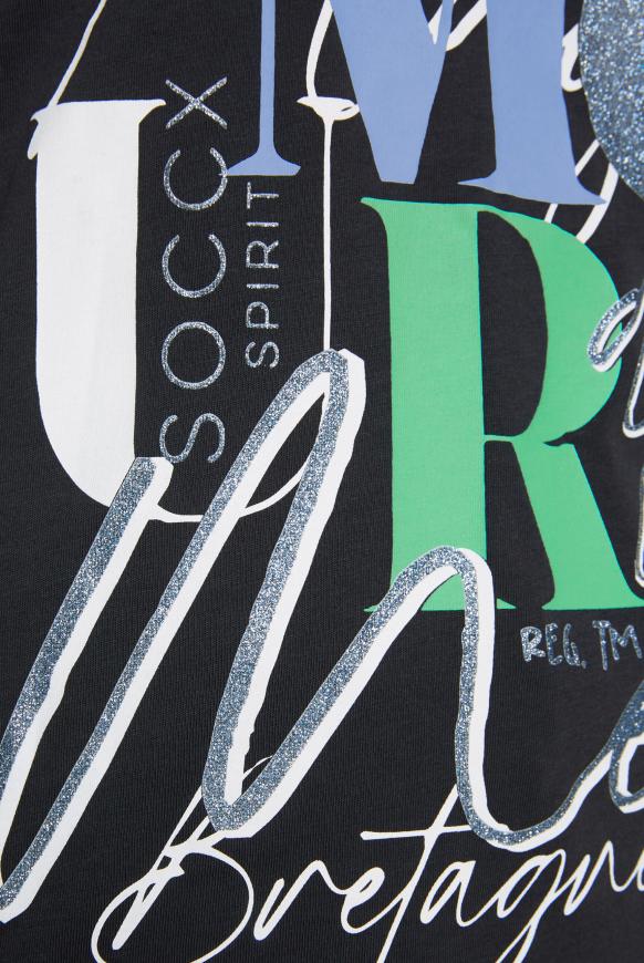 T-Shirt mit Glitzer-Artwork