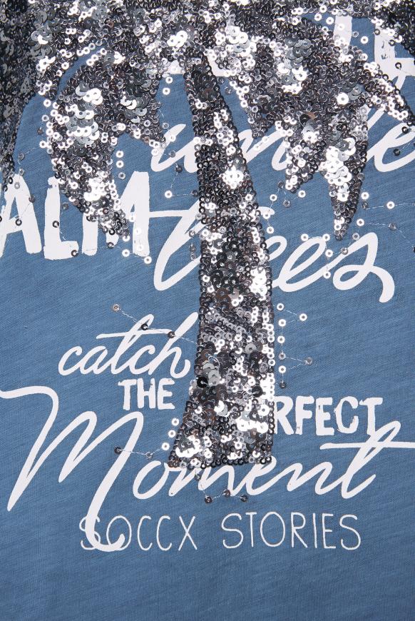 T-Shirt mit Pailletten-Artwork