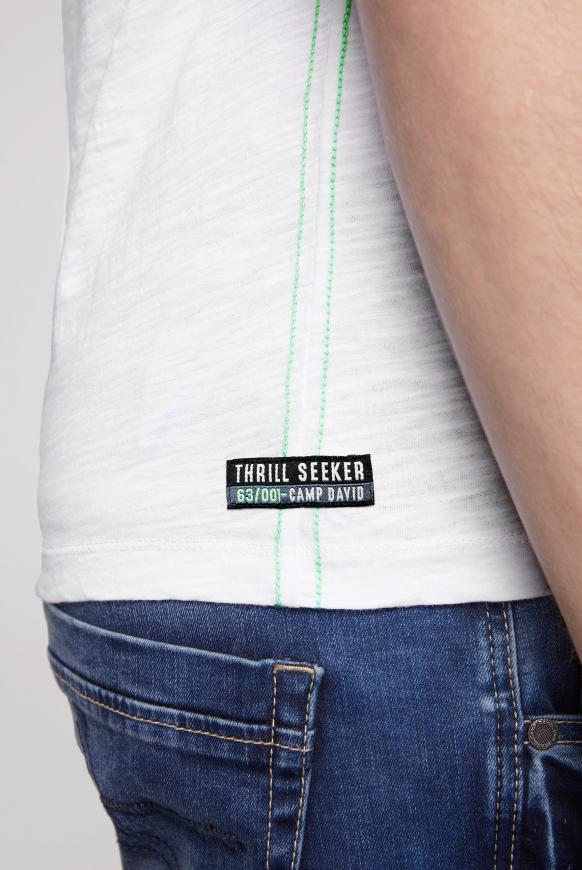 T-Shirt mit V-Neck und Photoprint