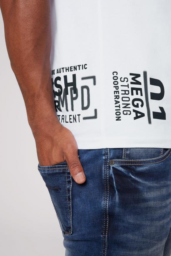 T-Shirt mit vielen Logo Prints