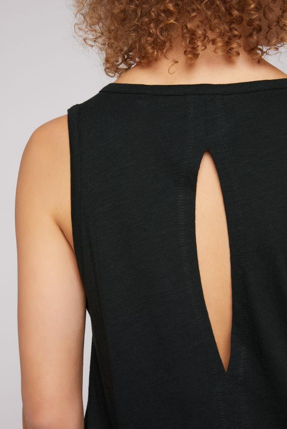 Top mit Print und Cut-Out am Rücken