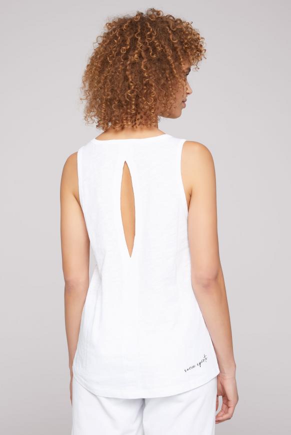 Top mit Print und Cut-Out am Rücken