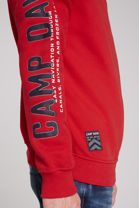Troyer-Sweatshirt mit Tapes und Artworks