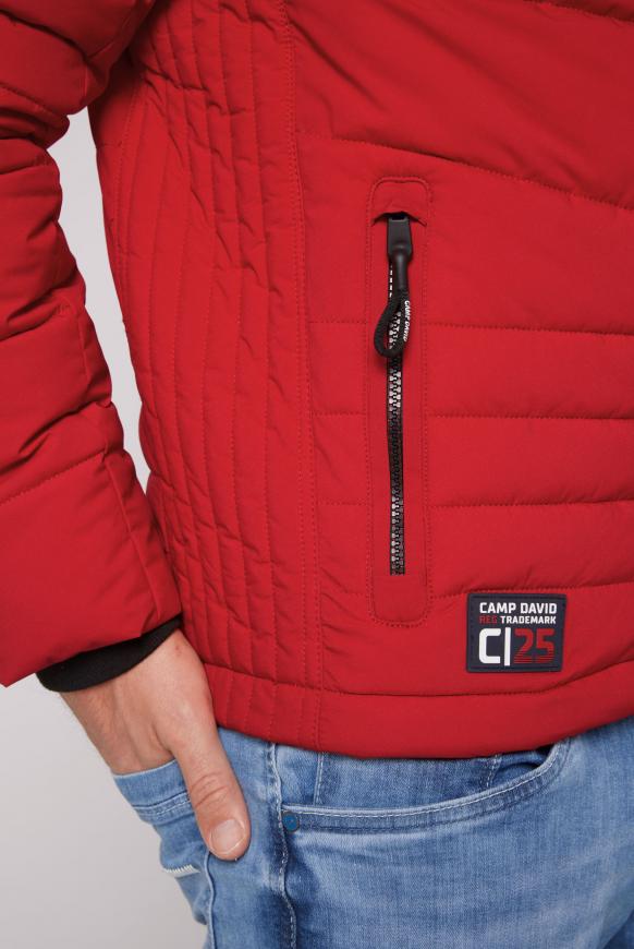 Winterjacke mit Kapuze im Ski-Design