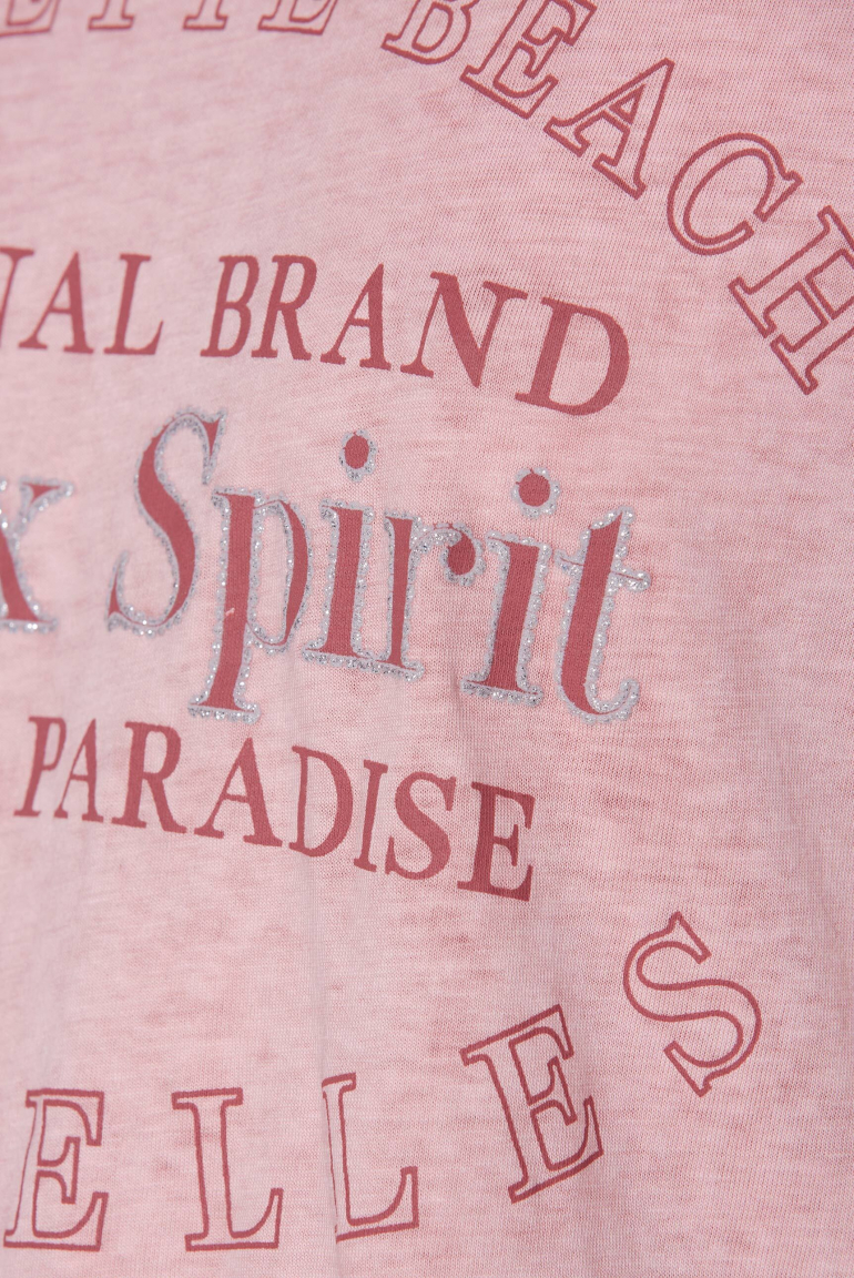 Ärmelloses Kapuzenshirt mit Glitter Puffprint